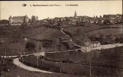 Ak Rochechouart Haute Vienne, Vue générale