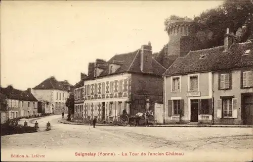 Ak Seignelay Yonne, La Tour de l'ancien Château