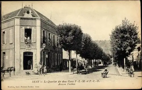 Ak Sens Yonne, Le Quartier des deux Gares, Avenue Vauban