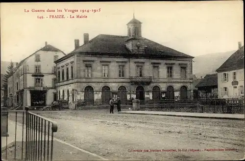 Ak Fraize Vosges, Vue de la Mairie