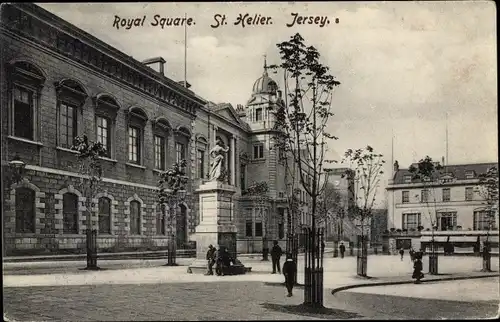 Ak Saint Helier Jersey Kanalinseln, Royal Square