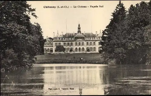 Ak Chitenay Loir et Cher, Le Chateau, Facade Sud