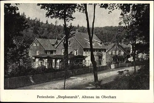 Ak Altenau Clausthal Zellerfeld im Oberharz, Ferienheim Stephansruh
