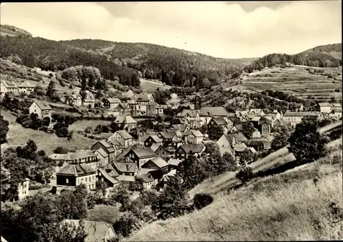 Ak Kleinschmalkalden Floh Seligenthal Thüringen, Unterer Ortsteil, Panorama