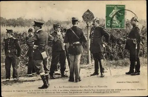 Ak La Frontière entre Mars la Tour et Vionville