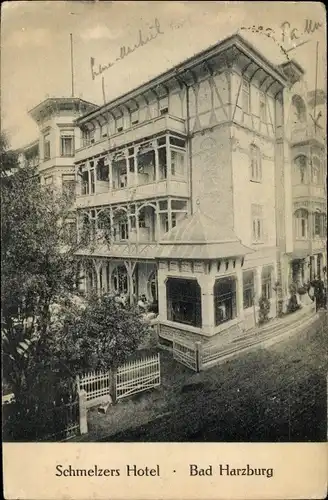 Ak Bad Harzburg in Niedersachsen, Schmelzers Hotel