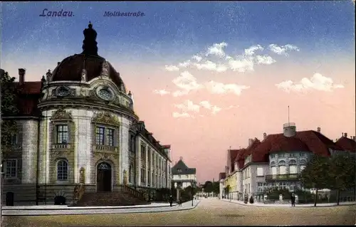 Ak Landau in der Pfalz, Moltkestraße