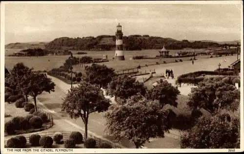 Ak Plymouth South West England, The Hoe from the Citadel
