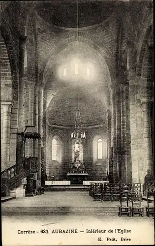 Ak Aubazine Corrèze, Intérieur de l'Eglise