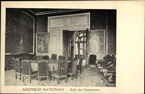 Ak Paris IX. Arrondissement Opéra, Assemblée Nationale, Salle des Conferences