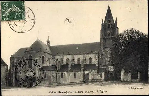 Ak Meng sur Loire Loiret, L'Église