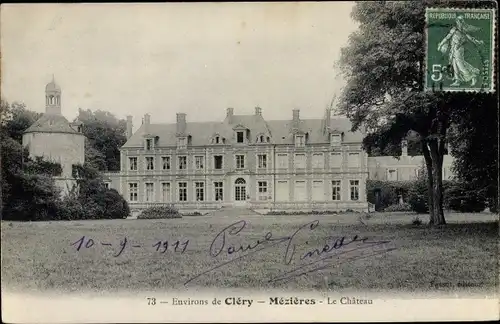 Ak Cléry Mézières Loiret, Le Château