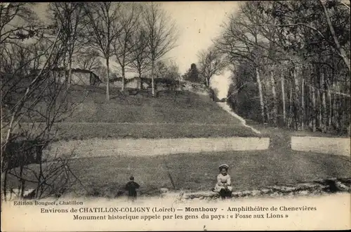 Ak Chatillon Coligny Loiret, Montbouy, Amphithéâtre de Chenevières