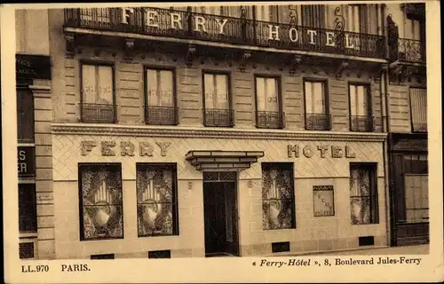 Ak Paris Reuilly, Ferry H1otel, 8 Boulevard Jules Ferry