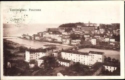 Ak Ventimiglia Liguria, Panorama vom Ort
