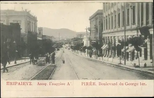 Ak Pirée Griechenland, Boulevard du George 1er