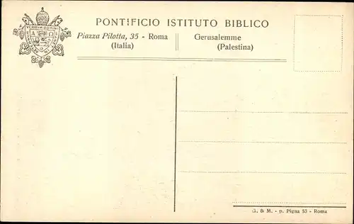 Ak Roma Rom Lazio, Pontificium Institutum  Biblicum, Domus Hierosolymitana, Domus Romana