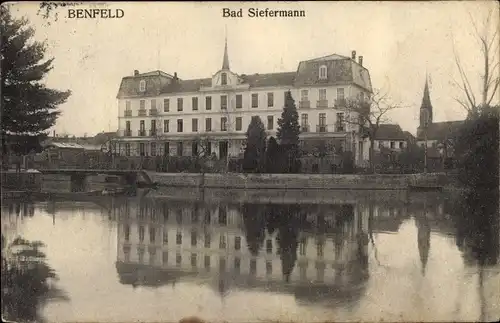 Ak Benfeld Elsass Bas Rhin, Blick zum Bad Siefermann