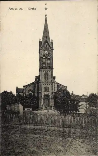 Ak Ars en Moselle, Ansicht der Kirche