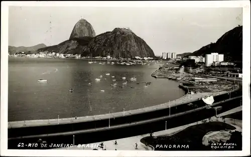 Ak Rio de Janeiro Brasilien, Panoramablick