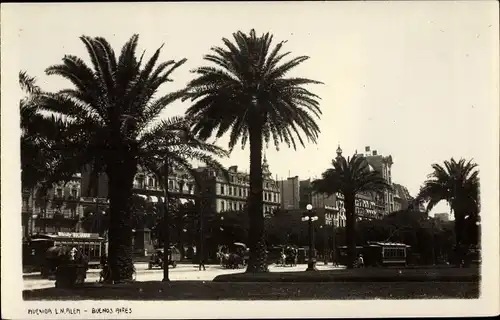 Ak Buenos Aires Argentinien, Avenida L.N. Alem