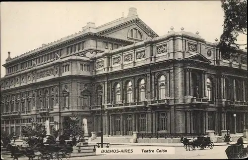 Ak Buenos Aires Argentinien, Teatro Colón