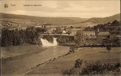 Ak Coo Stavelot Wallonien Lüttich, Cascade et Panorama