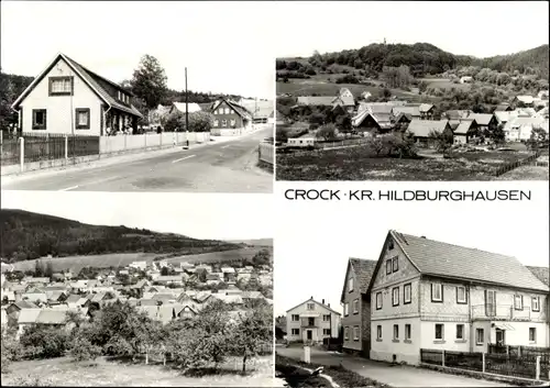 Ak Crock Auengrund Thüringen, Ortsansichten