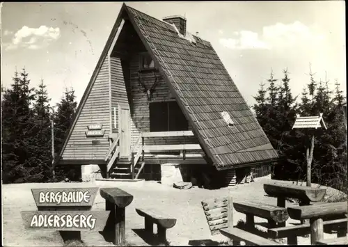 Ak Vesser Suhl in Thüringen, Bergbaude Adlersberg