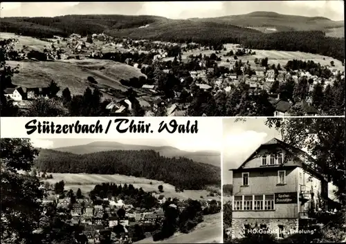 Ak Stützerbach in Thüringen, Gaststätte Erholung, Panoramen