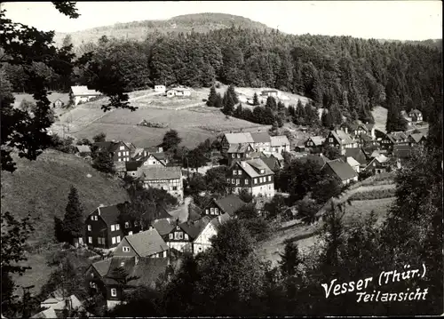 Ak Vesser Suhl in Thüringen, Panorama