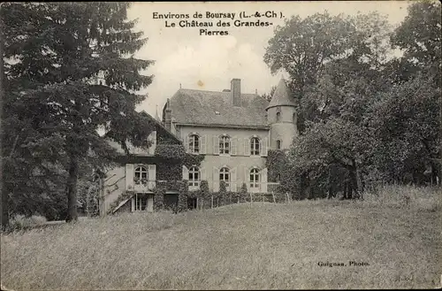 Ak Boursay Loir et Cher, Le Chateau des Grandes Pierres