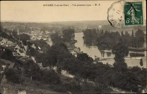 Ak Bourre Loir et Cher, Vue Panoramique