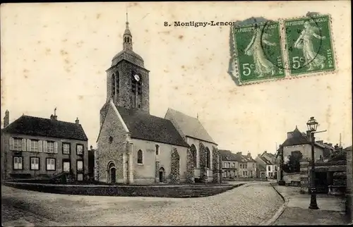 Ak Montigny Lencoup Seine et Marne, L'Eglise