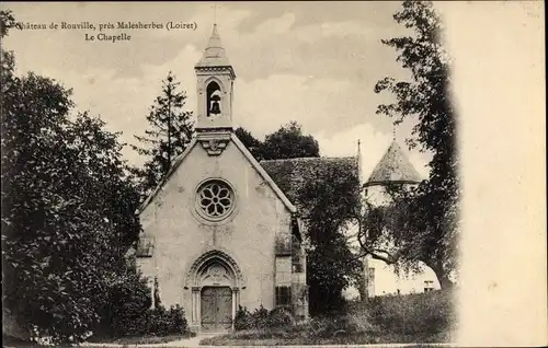 Ak Rouville Loiret, Le Chapelle du Château