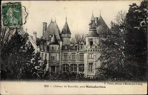 Ak Malesherbes Loiret, Château de Rouville