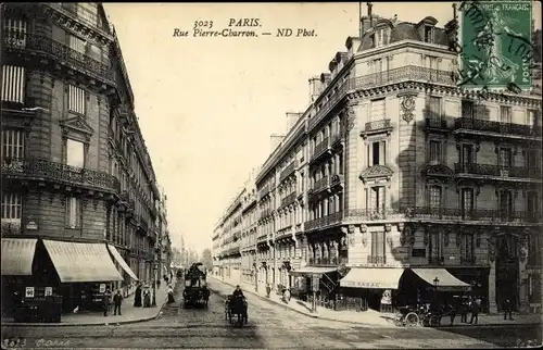 Ak Paris Élysée, Rue Pierre-Charron