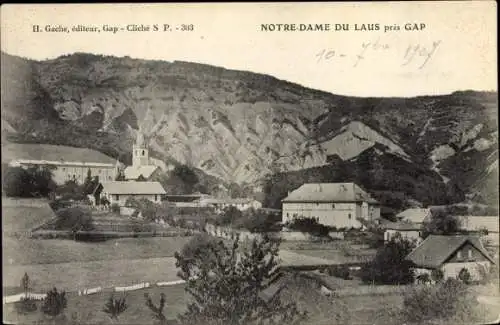 Ak Notre Dame du Laus Hautes-Alpes, Vue générale