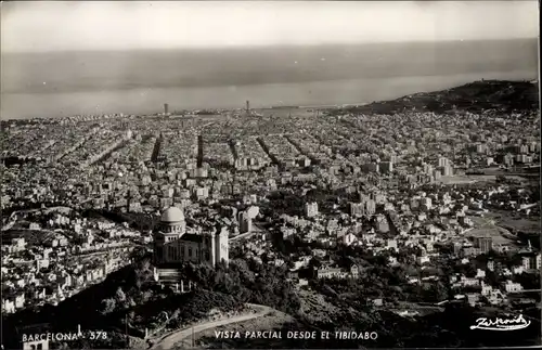 Ak Barcelona Katalonien, Vista Parcial desde el Tibidabo