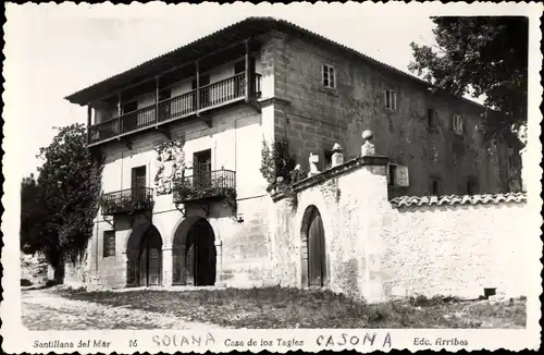 Ak Santillana del Mar Kantabrien, Casa de los Tagles