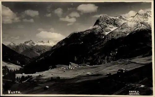 Foto Ak Warth in Vorarlberg, Panorama