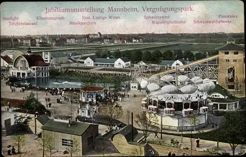 Ak Mannheim in Baden Württemberg, Jubiläumsausstellung, Vergnügungspark