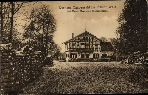 Ak Taubensuhl Landau in der Pfalz, Blick zum Kurhaus Taubensuhl