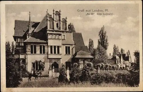 Ak Landau in der Pfalz, An 44, Villa Ludowici