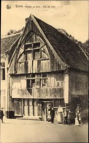 Ak Ypres Westflandern, Rue de Lille