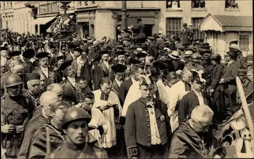 Ak Bruges Brügge Flandern Westflandern, Procession du St. Sang, Autorités Civiles et Militaires