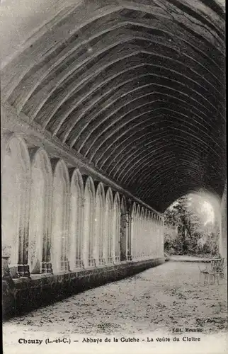 Ak Chouzy Loir et Cher, Abbaye de la Guiche, La voute du Cloitre