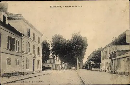 Ak Mormant Seine et Marne, Avenue de la Gare