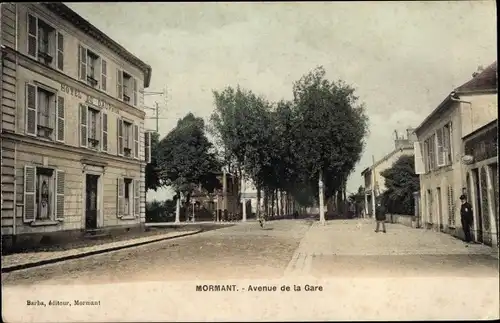 Ak Mormant Seine et Marne, Avenue de la Gare