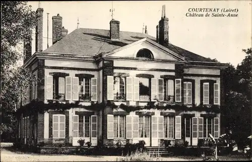 Ak Courtenay Loiret, Château de Sainte Anne